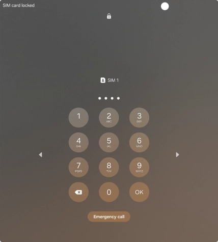 If you're asked to key in your PIN, do so and press OK. If you're asked to key in your PIN, do so and press OK.