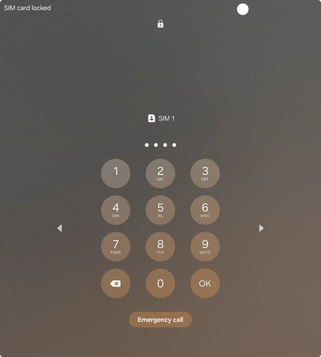 If you're asked to key in your PIN, do so and press OK. If you're asked to key in your PIN, do so and press OK.