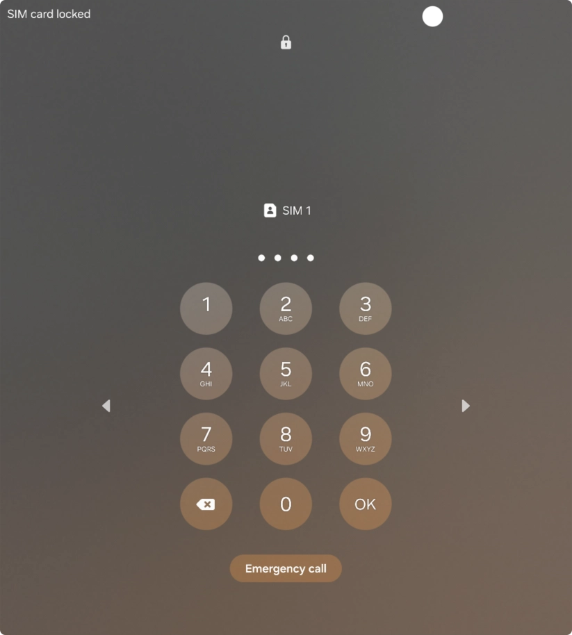 If you're asked to key in your PIN, do so and press OK. If you're asked to key in your PIN, do so and press OK.