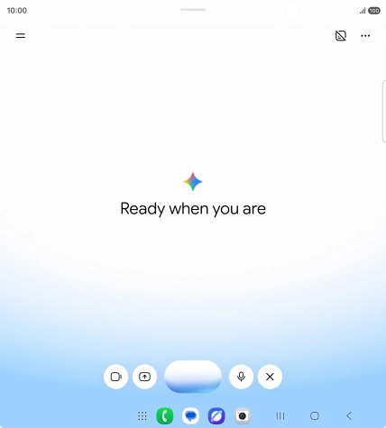 Talk to Gemini about the required topic.
