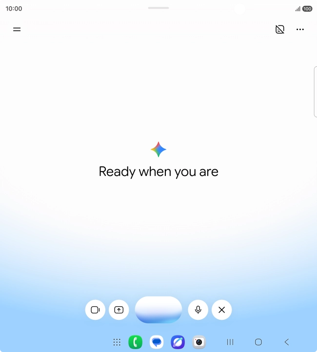 Talk to Gemini about the required topic.