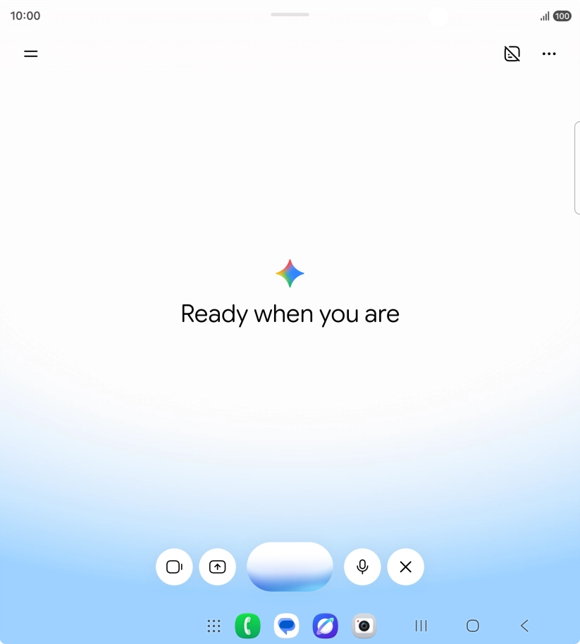 Talk to Gemini about the required topic.