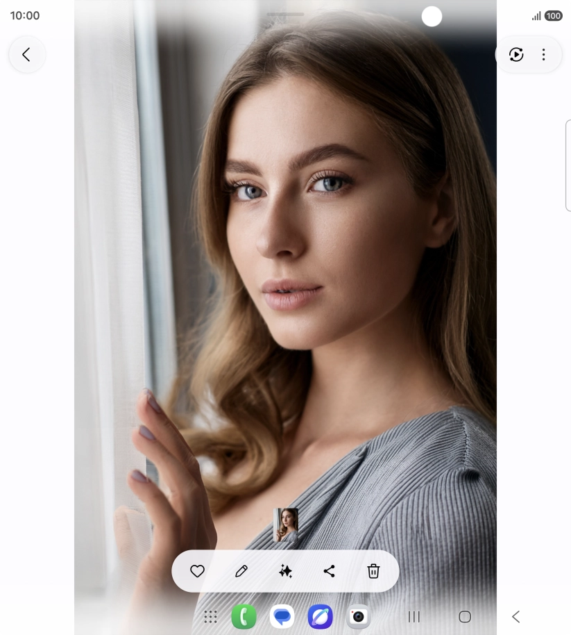 Press the AI icon. Press the AI icon.