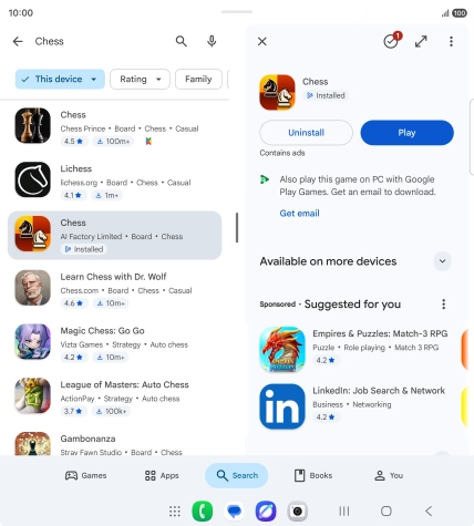 Press the Home key to return to the home screen.