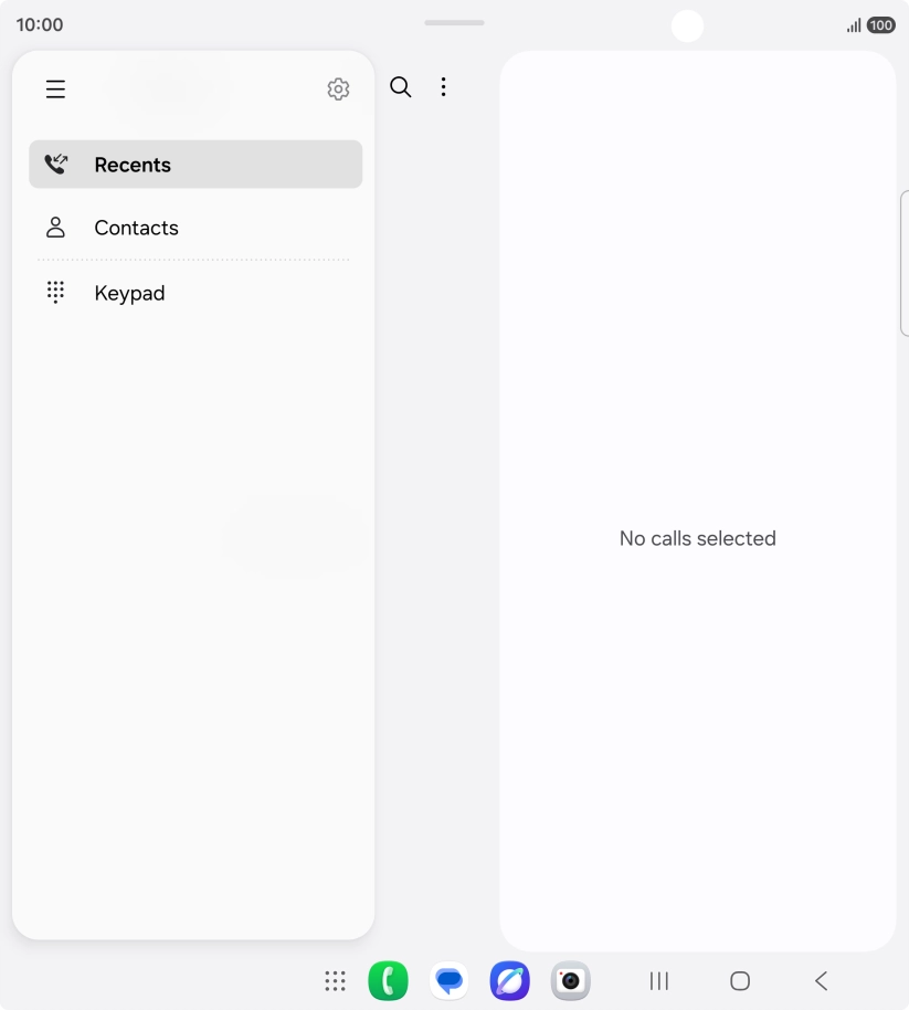 Press the settings icon.