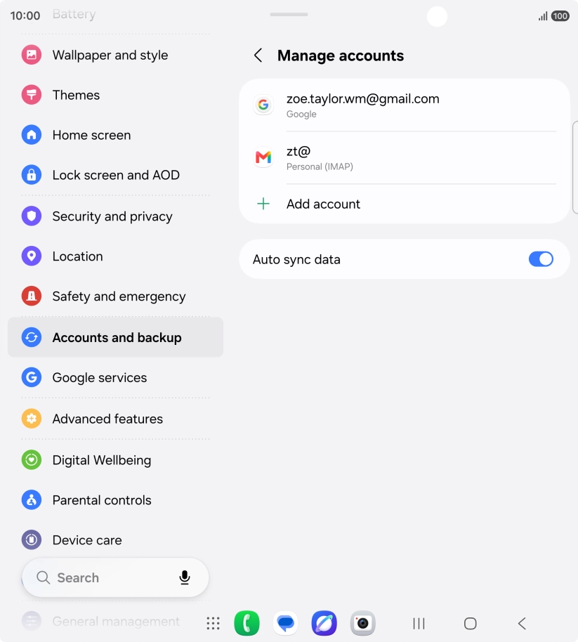 Press the Home key to return to the home screen.