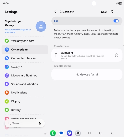 Press the Home key to return to the home screen.