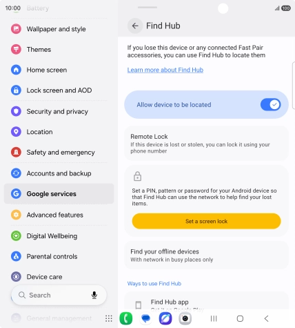 Press the Home key to return to the home screen.