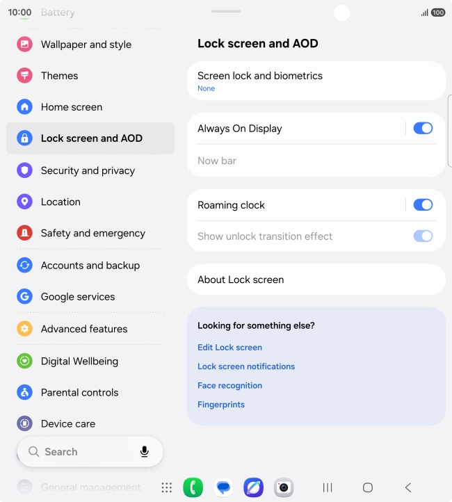 Press the Home key to return to the home screen.
