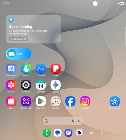 When the battery charging icon is displayed, the battery is charging.