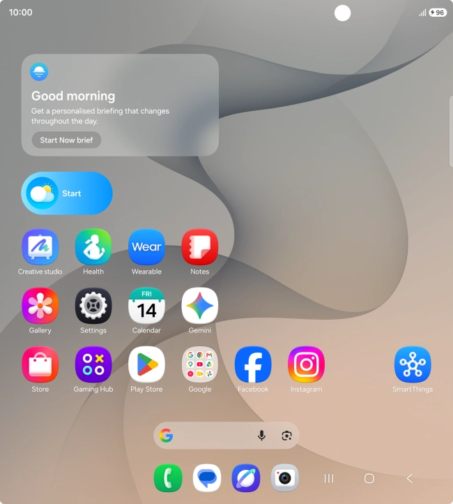 When the battery charging icon is displayed, the battery is charging.