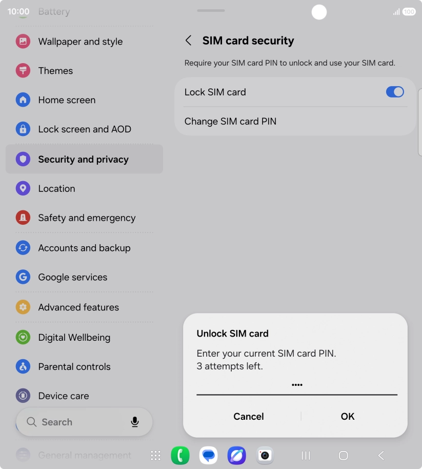 Key in your PIN and press OK.