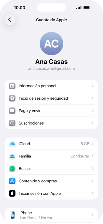 Desliza el dedo hacia arriba desde la parte inferior de la pantalla para terminar y volver a la pantalla de inicio.