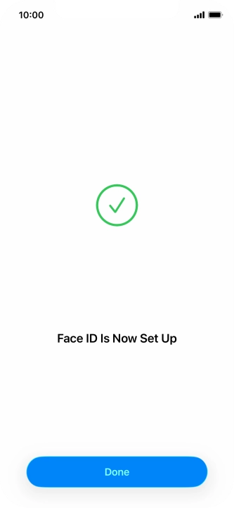 Press Done. If you haven't previously selected a phone lock code, key in a code of your own choice twice.