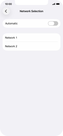 If you turn off the function, press the required network. If you turn off the function, press the required network.