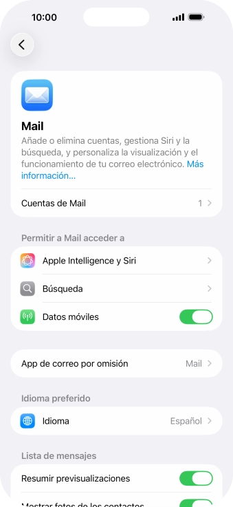 Pulsa Cuentas de Mail.