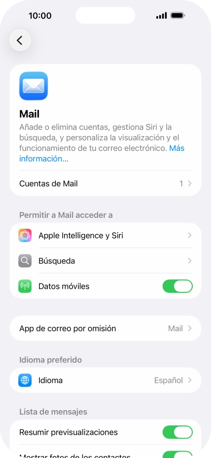 Pulsa Cuentas de Mail.