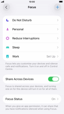 Press Do Not Disturb.