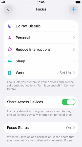 Press Do Not Disturb.