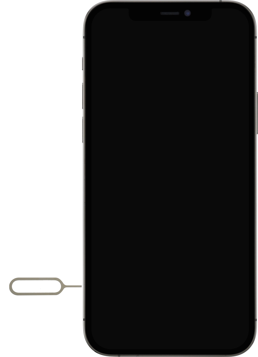 Find the opener for the SIM holder.