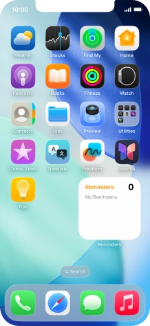 If you're using a Widget Stack: slide up or down on the stack to select the required widget.