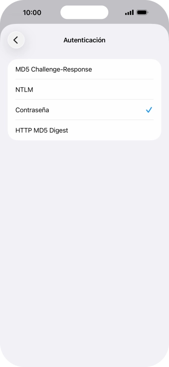 Pulsa Contraseña.