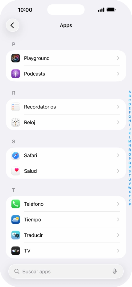 Pulsa Teléfono.