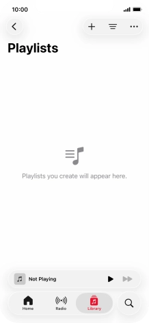 Press the new playlist icon.