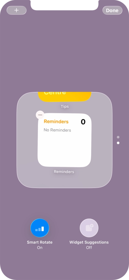 Press Smart Rotate to turn the function on or off.