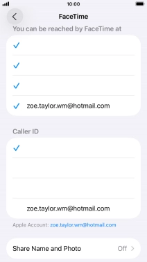 Press the required setting below 