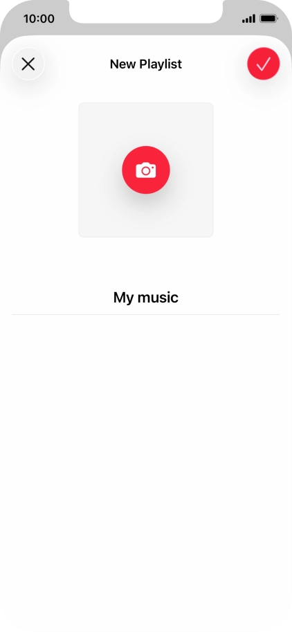 Press the confirm icon.