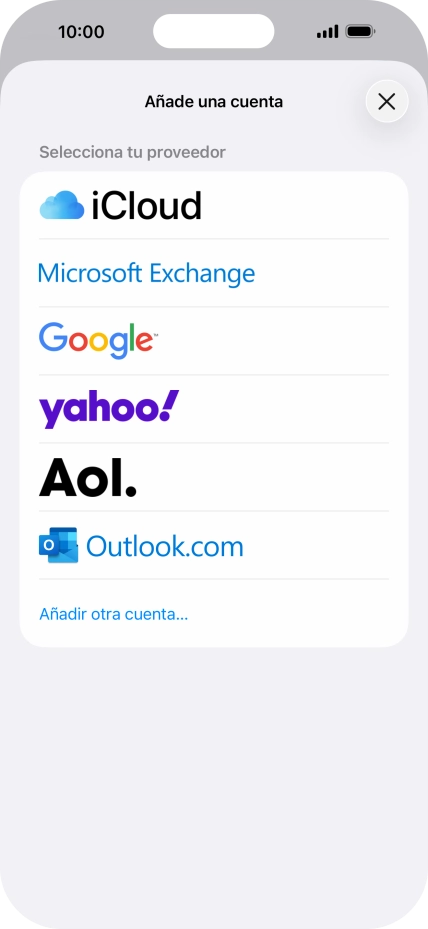 Pulsa Añadir otra cuenta....
