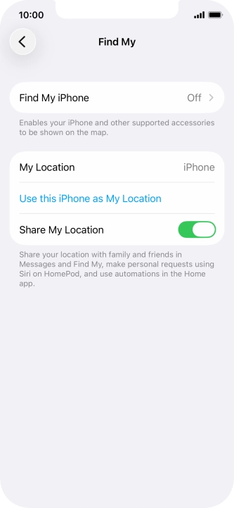 Press Find My iPhone.