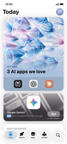 Press the search icon.