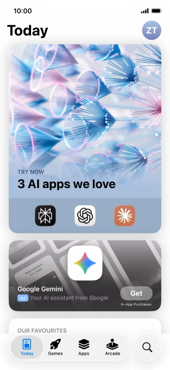 Press the search icon.