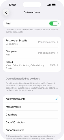 Pulsa el indicador junto a 