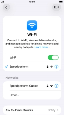 Press the Home key to return to the home screen.