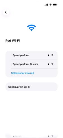 Pulsa la red wifi deseada.