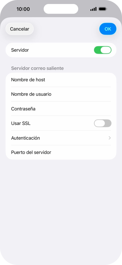 Pulsa el indicador junto a 