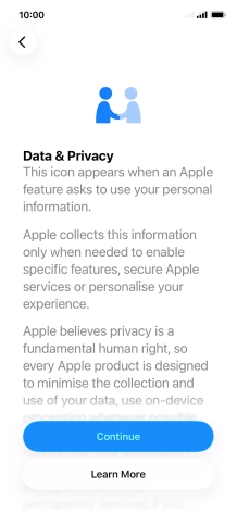 Press Continue. Press Continue.