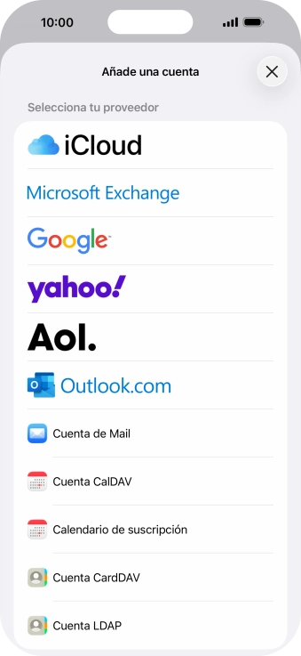 Pulsa Cuenta de Mail.