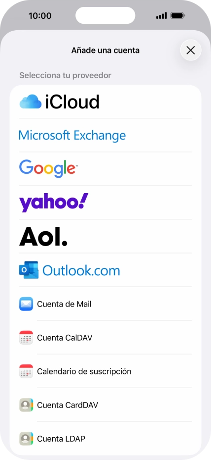 Pulsa Cuenta de Mail.