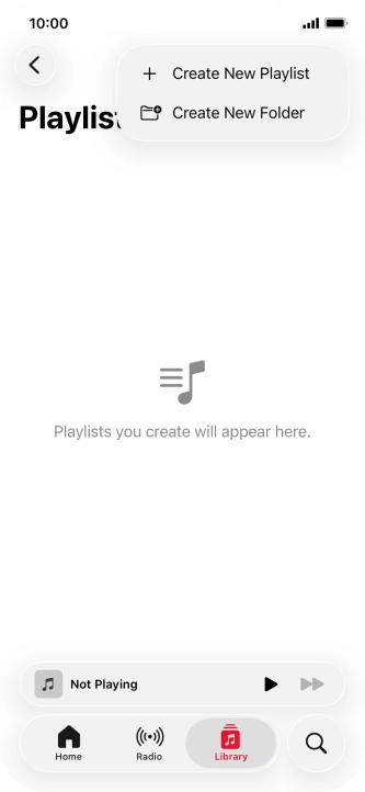 Press Create New Playlist.