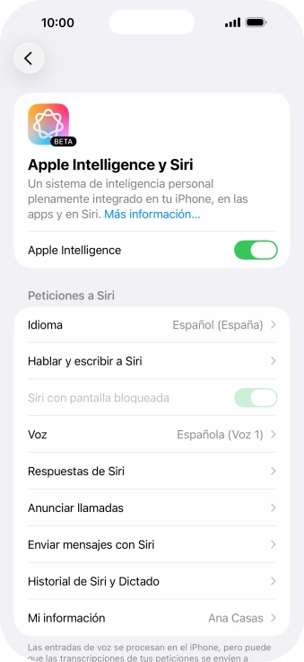 Pulsa el indicador junto a 