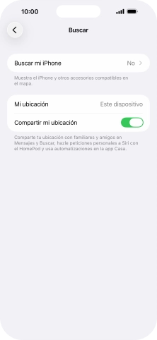 Pulsa Buscar mi iPhone.