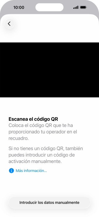 Coloca el código QR enviado dentro del marco de la cámara del teléfono para escanearlo.
