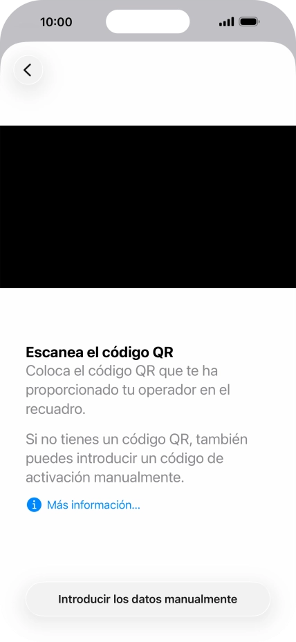 Coloca el código QR enviado dentro del marco de la cámara del teléfono para escanearlo.