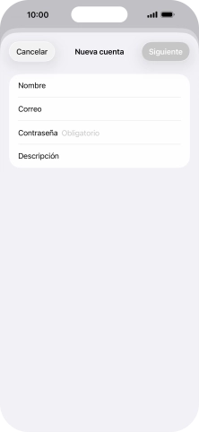 Pulsa Contraseña e introduce la contraseña de tu cuenta de correo electrónico.