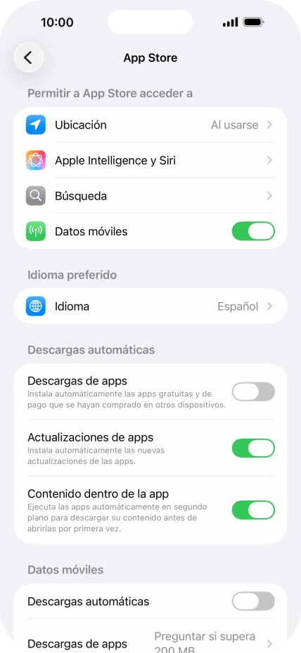 Pulsa el indicador junto a 