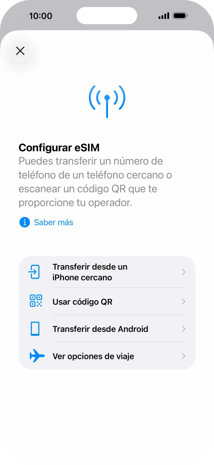 Pulsa Usar código QR.
